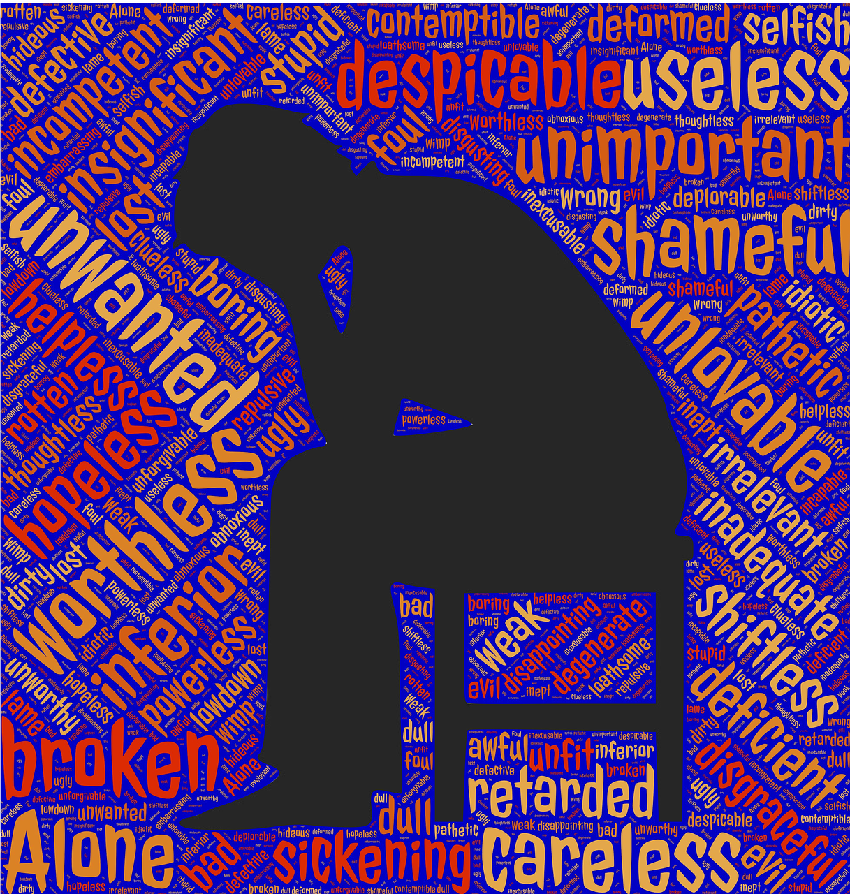 Allemaal woorden die depressie omschrijven